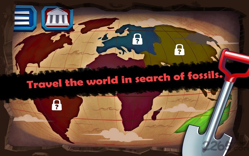 挖恐龙化石小游戏