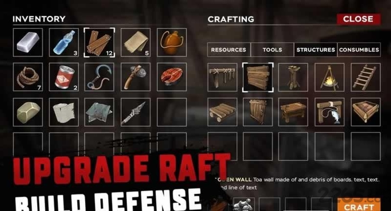 木筏海上生存无限资源