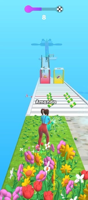 美女赛跑游戏
