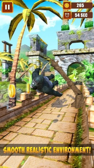 大猩猩飞行跑酷游戏