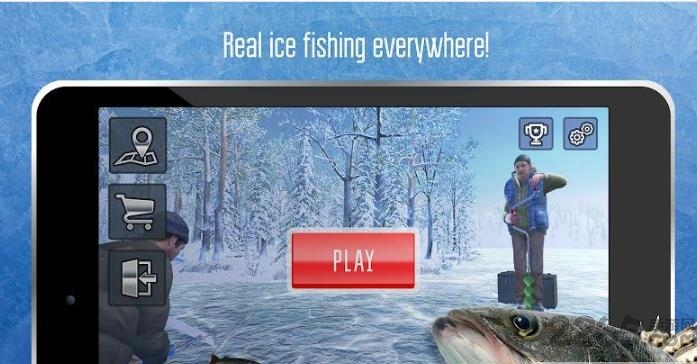 冰钓ice fishing