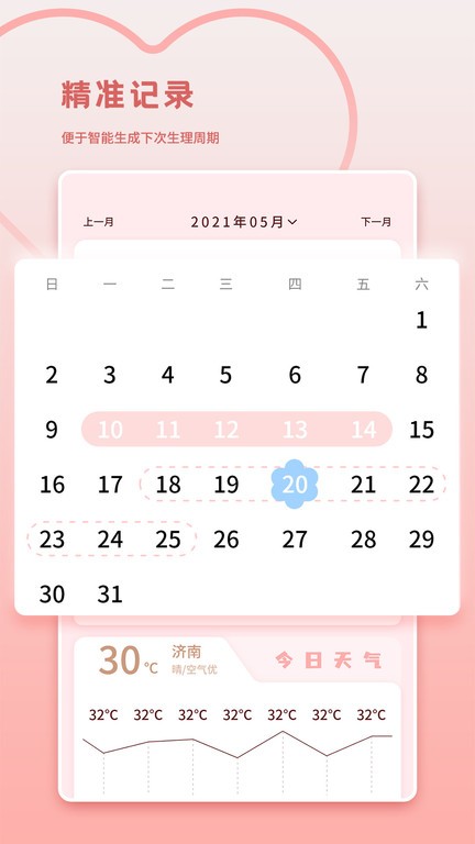 经期记录app