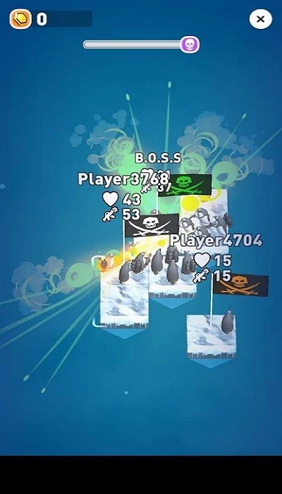 企鹅冲突手机版(clash of penguins : raft war)
