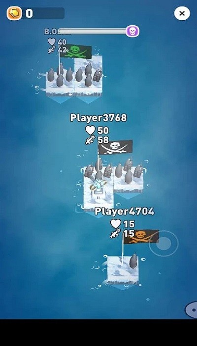 企鹅冲突手机版(clash of penguins : raft war)