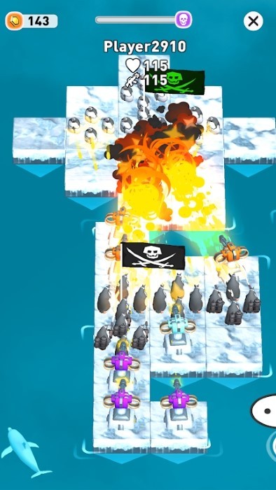 企鹅筏挑战赛游戏(penguin war of raft)