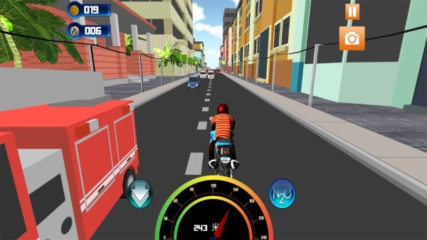 真实公路摩托车3d游戏