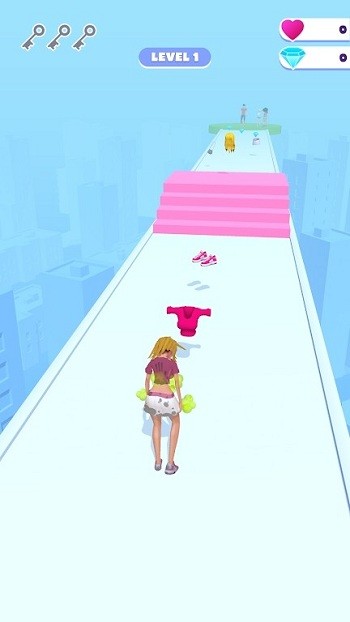美女跑酷改造游戏(Makeover Run)