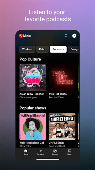 YouTube Music app