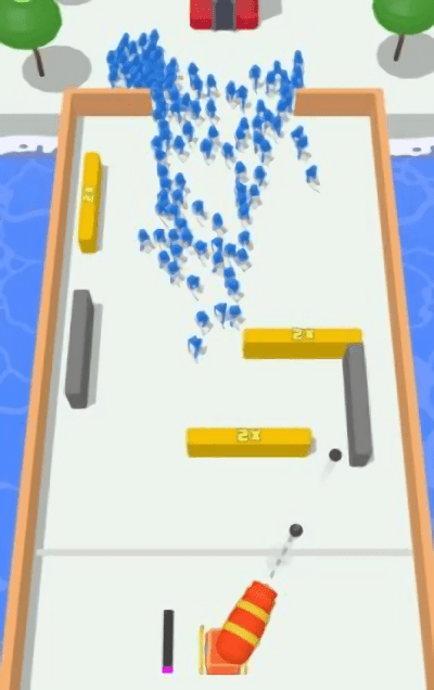 炮防群攻游戏(balls vs crowd)