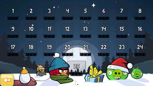 愤怒的小鸟圣诞节版小游戏(angry birds)