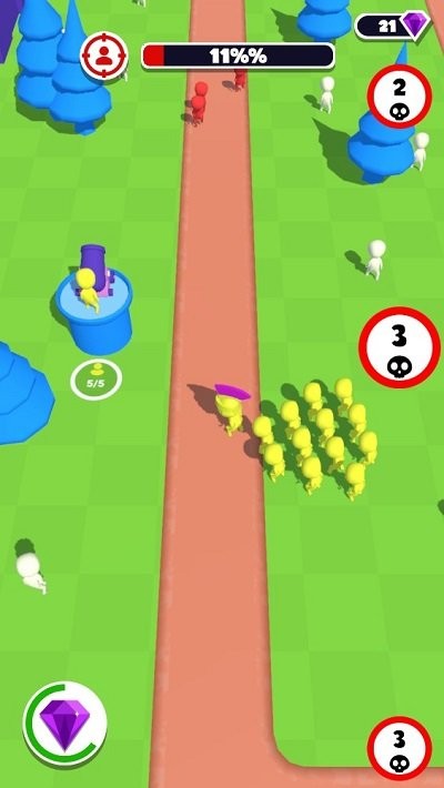 人群防御3d游戏(crowd defense)