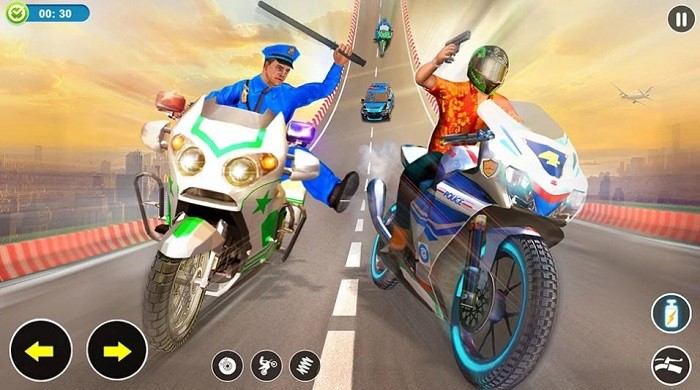 警察特技驾驶游戏(police bike stunks)