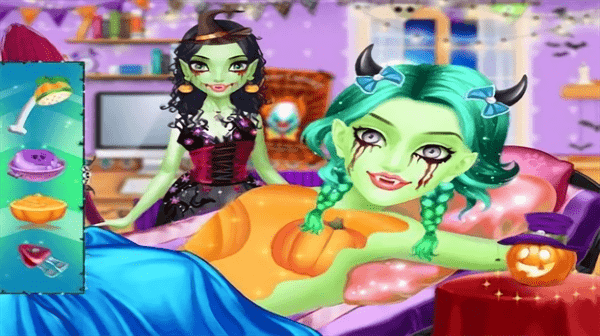 万圣节改头换面游戏(halloween makeover)