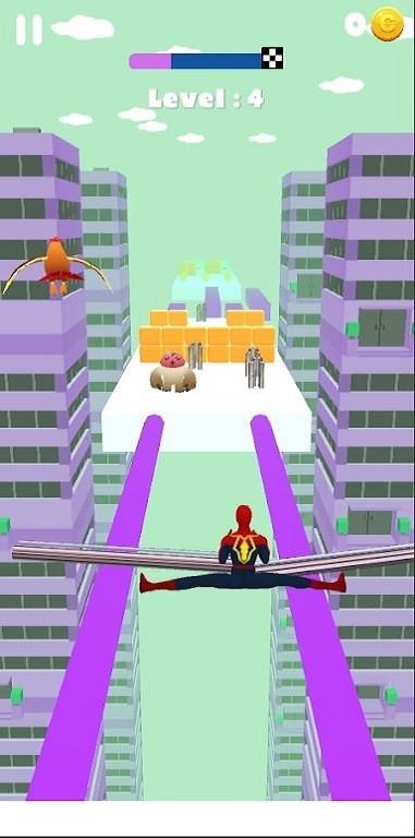 蜘蛛侠踩高跷游戏(spider high stilts)