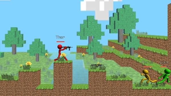 像素世界火柴人战斗免费版(stickman fight)