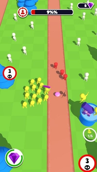 人群防御3d游戏(crowd defense)