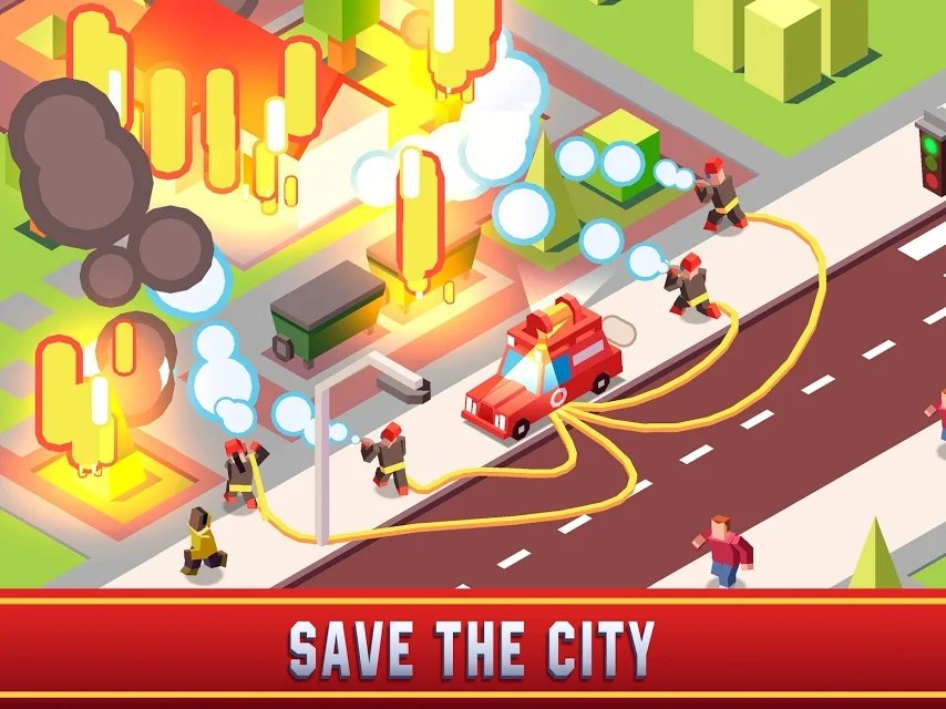 放置消防员帝国大亨官方版(Idle Firefighter Empire Tycoon)