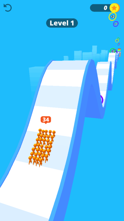 人群飞奔小游戏(crowd hill 3d)