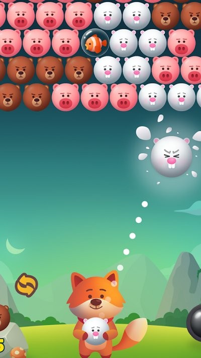 动物泡泡射击游戏