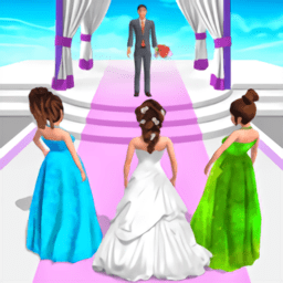 新娘穿裙子加速跑小游戏(bridal dress up run)