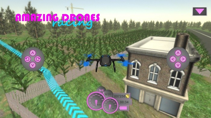 神奇无人机赛车游戏(amazing drones racing)