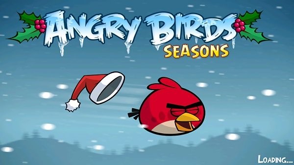 愤怒的小鸟圣诞节版小游戏(angry birds)