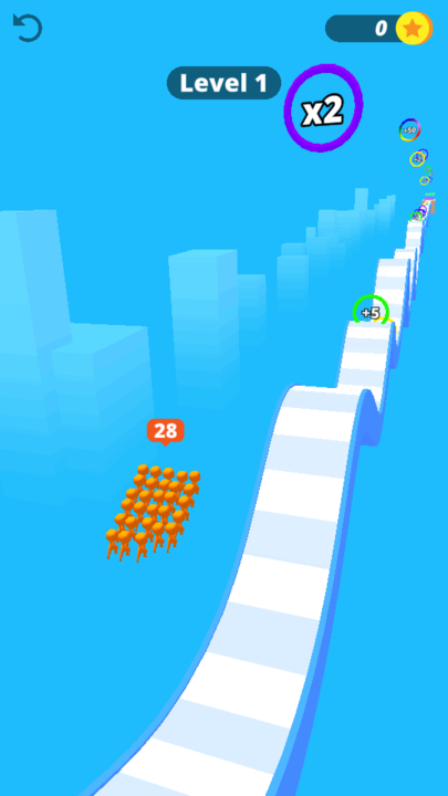 人群飞奔小游戏(crowd hill 3d)