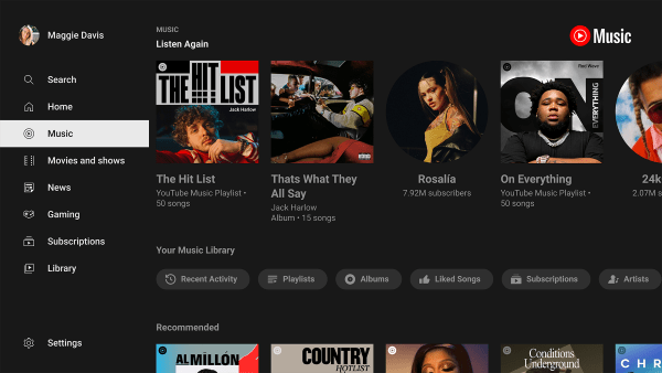 youtube for android tv app