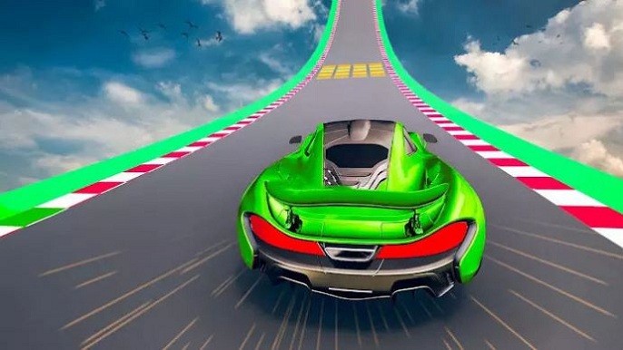 疯狂的汽车特技赛车手机版(crazy car stunts racing)