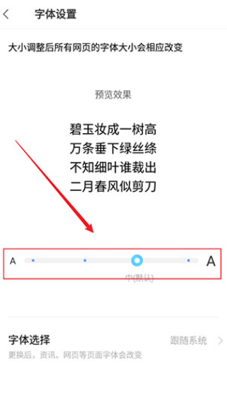 vivo浏览器怎么调节字体大小