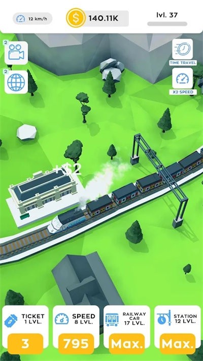 空闲火车铁路大亨游戏