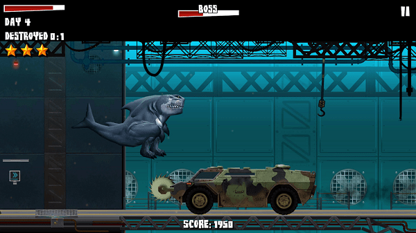 食人鲨横冲直撞游戏(sharkosaurus rampage)