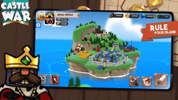 城堡战争空闲岛游戏(castle war idle island)