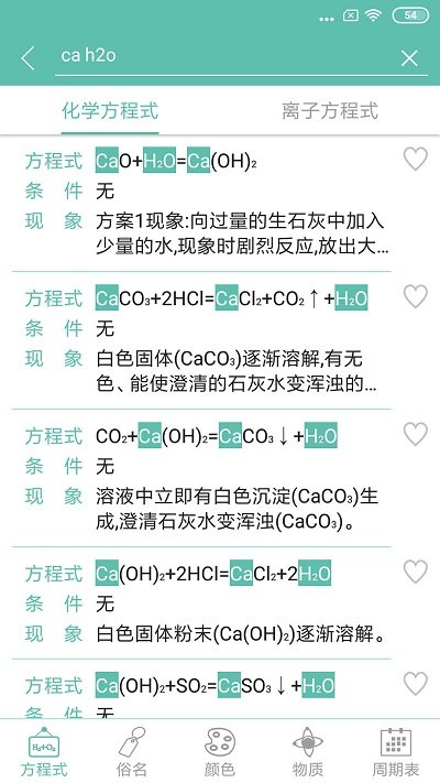 化学方程式官方版