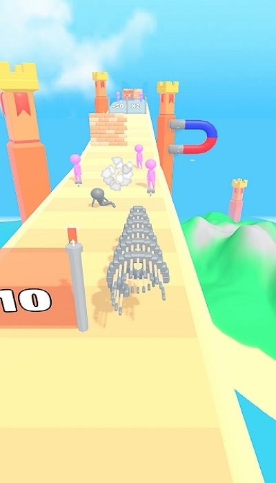 用锤敲击3d手机版
