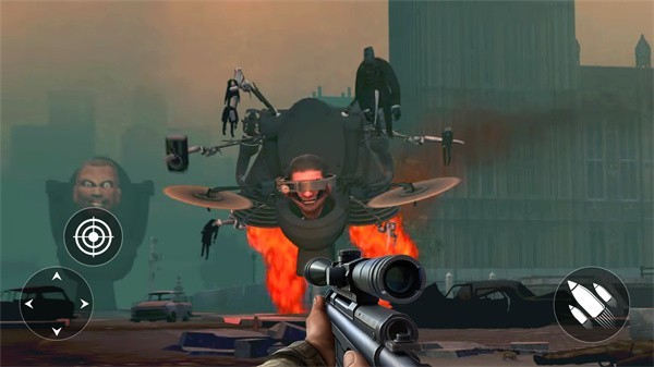 马桶人怪物射击游戏(toilet monster fps)