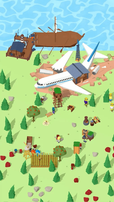 岛屿建设者单击生存游戏
