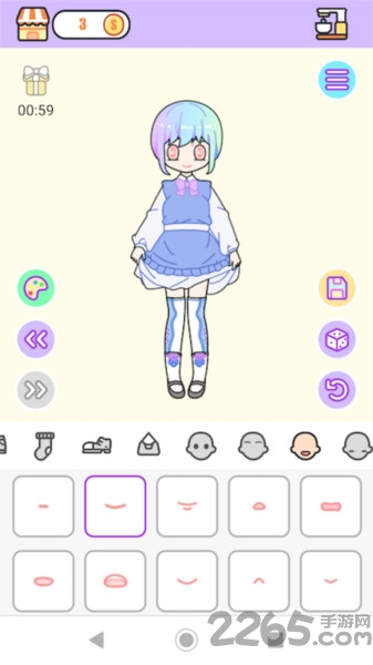 粉彩女孩换装小游戏