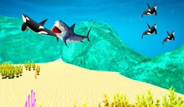 mega sharks 3d巨型鲨鱼吞噬游戏