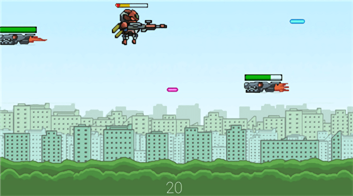 外星机器人射击游戏(robot shooting)