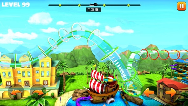 游泳池骑行游戏