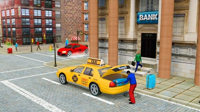 城市出租车模拟驾驶员游戏(taxi car game)