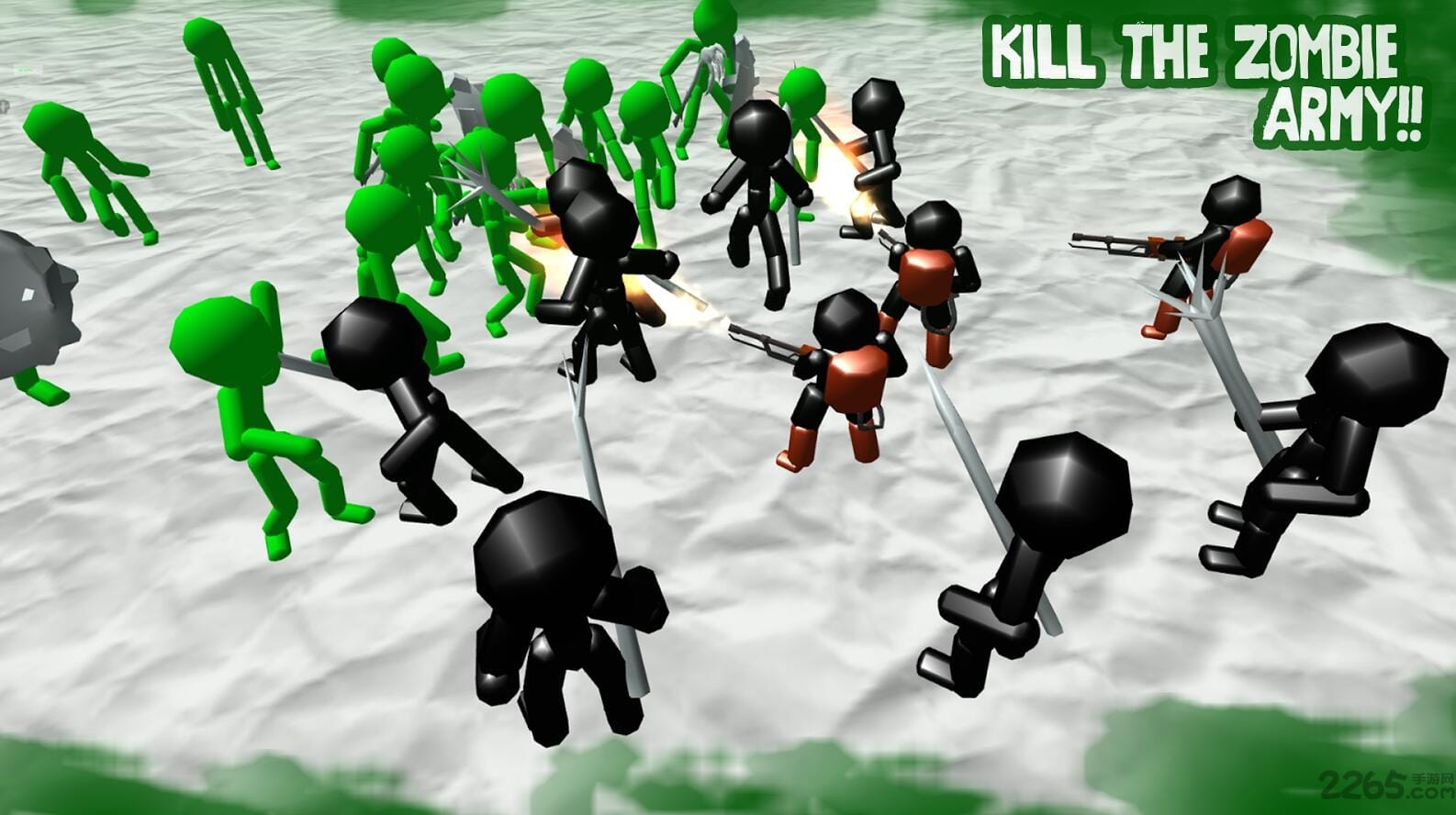 火柴人僵尸之战游戏