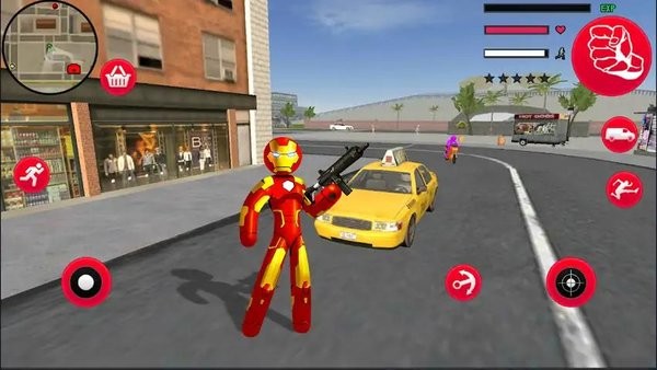火柴人钢铁侠英雄游戏(iron stickman rope hero)