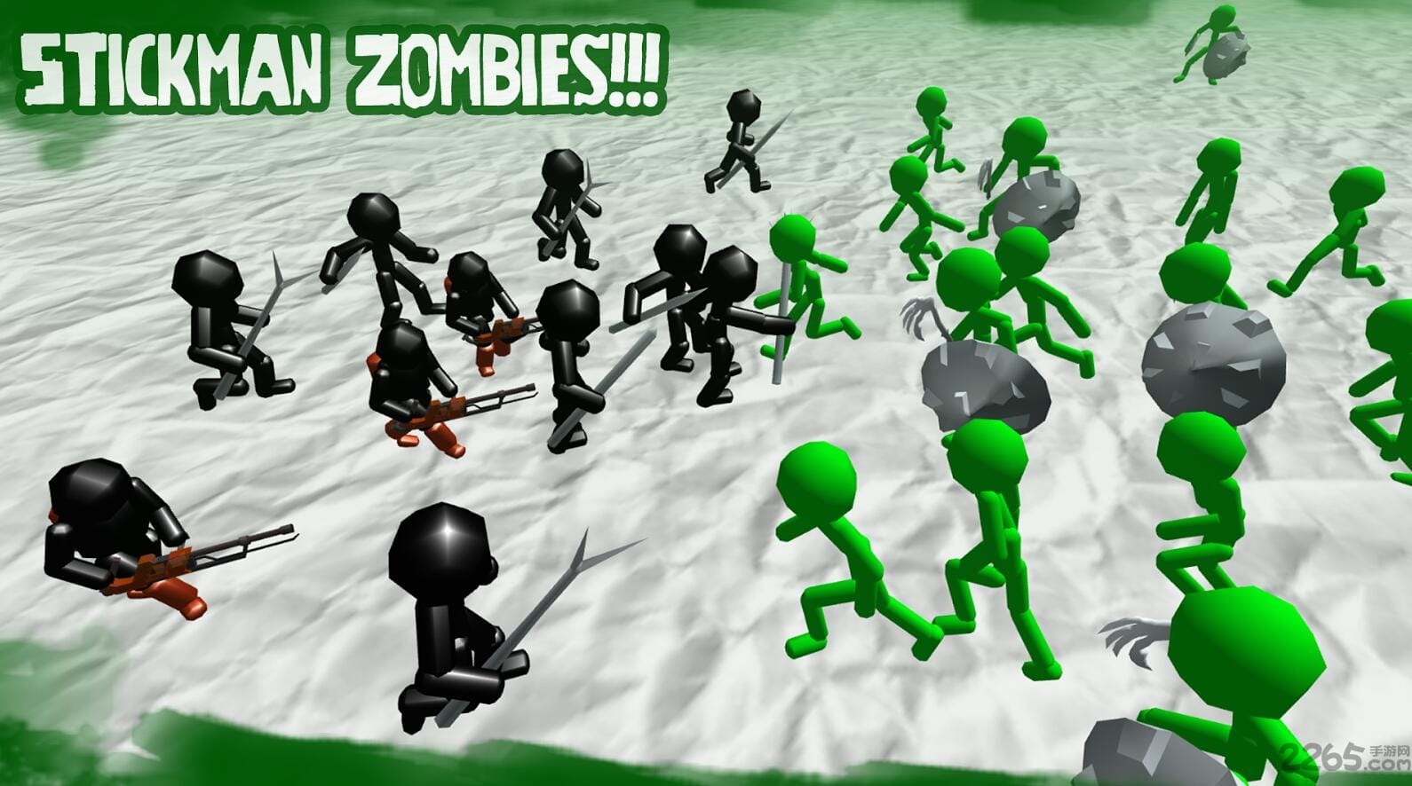 火柴人僵尸之战游戏