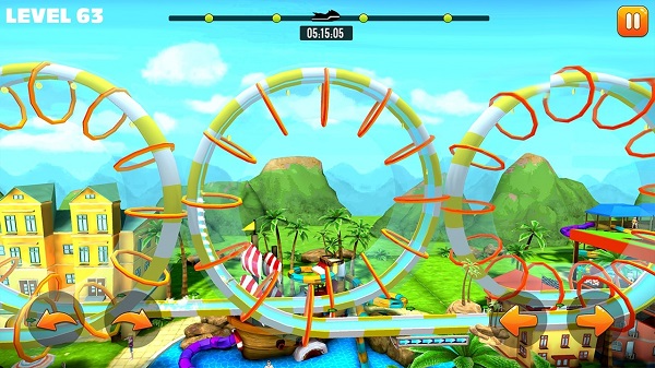 游泳池骑行游戏