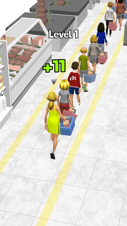 超市插队小游戏(supermarket rush 3d)