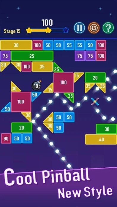 发射球球消砖块游戏