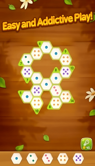六角数字拼图小游戏(number puzzle hexa)