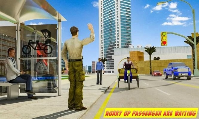自行车乘客模拟器最新版(BMX Bicycle Taxi Driving City Passenger Simulator)